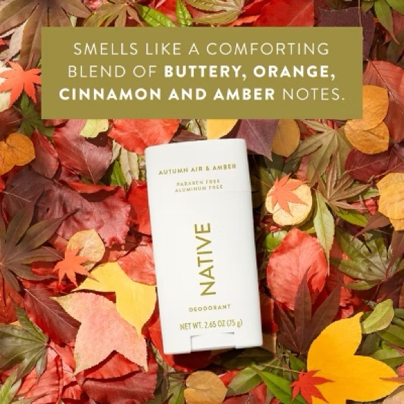 NATIVE Deodorant Autumn Air & Amber, NEW - Picture 3 of 4